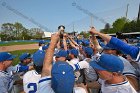 Baseball vs Babson  Wheaton College Baseball players celebrate their victory over Babson to win the NEWMAC Championship for the third year in a row. - (Photo by Keith Nordstrom) : Wheaton, baseball, NEWMAC